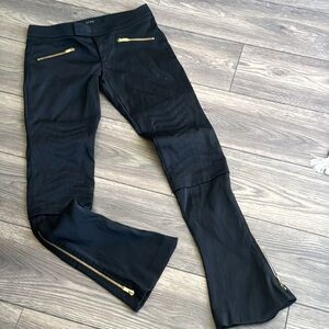 Vintage Gucci Tom Ford era black flare moto pants from 2004